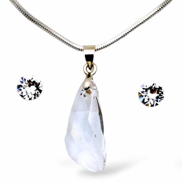 Swarovski kristályos szett – Szárny 23 mm, Crystal + díszdoboz
