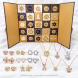 18K aranyozott swarovski kristályos ékszer adventi kalendárium - EkszerWebshop.hu