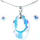 Swarovski kristályos ékszerszett-Helios Crystal AB