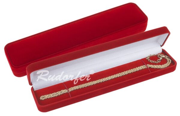 Piros színű ékszertartó doboz