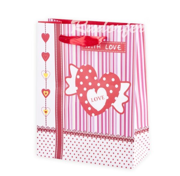 Szivecskés papírtáska
