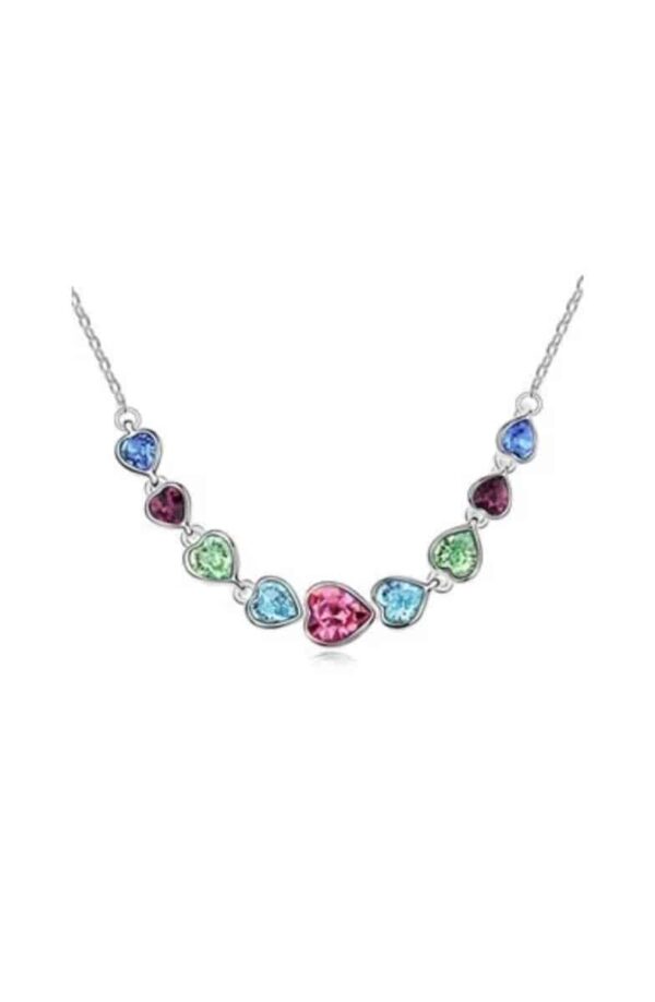Rainbow Heart 3.0 kristályos nyaklánc