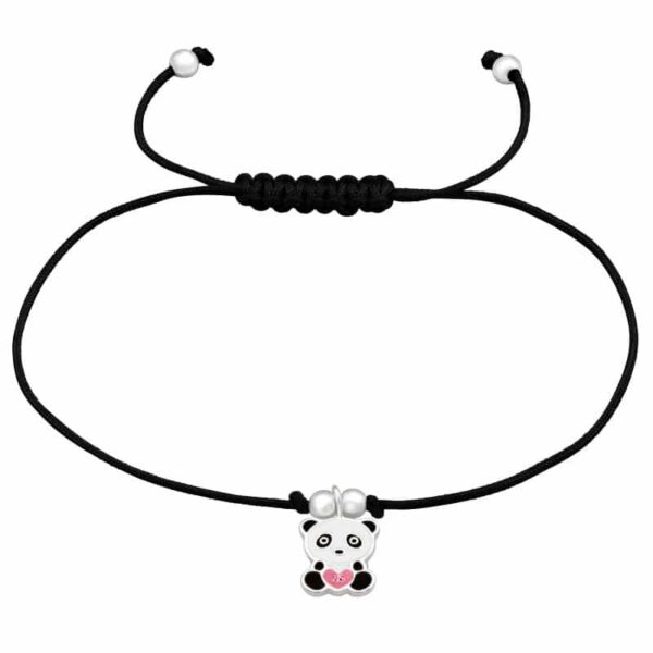 Pandamaci - zsinóros - 925 Ezüst Gyerek Karkötő