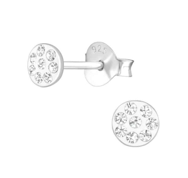 Milli - kristályos  -  925 Ezüst Fülbevaló