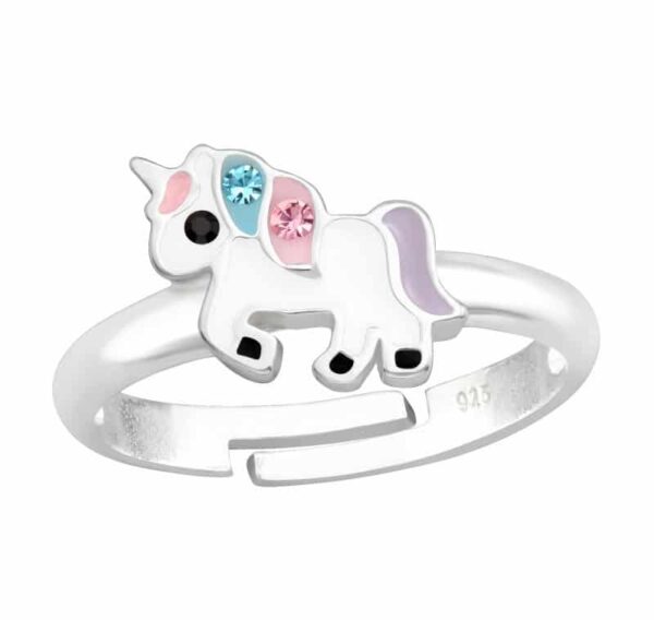 Twinky lil - Unikornis Gyerek 925 Ezüst Gyűrű