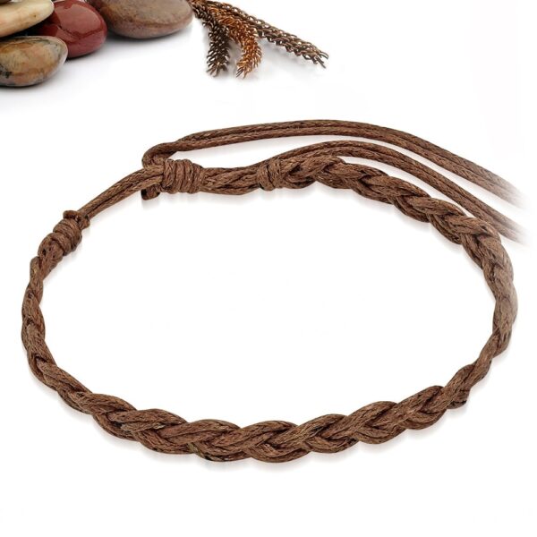 Állítható, divatos, barna színű, CSOMÓS KARKÖTŐ