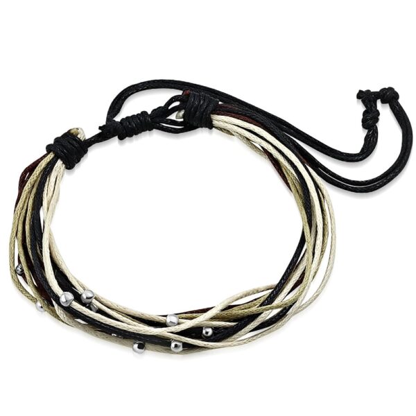 Állítható, divatos, színes színű, karkötő fém golyó dísszel