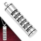  Tekercsrugós nemesacél medál