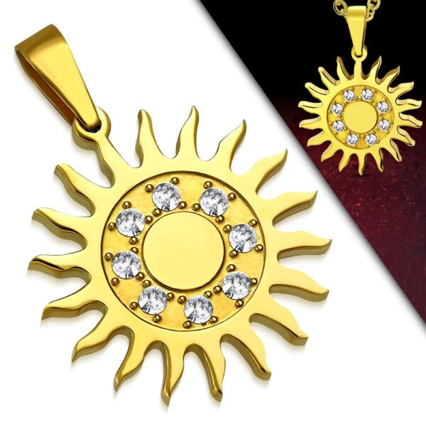 Ezüst és fekete színű, Yin-Yang mintás nemesacél  medál