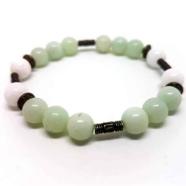 Porl - Díszített rugalmas gyöngy bizsu karkötő