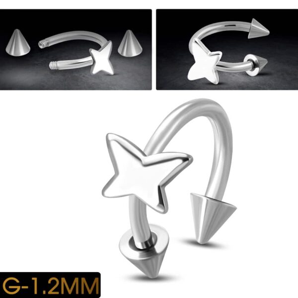 Steeel nemesacél piercing ékszer