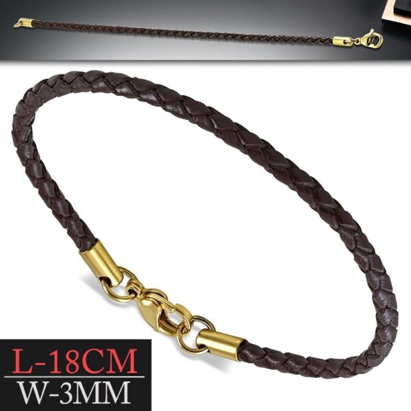 Kirima bőr karkötő kapoccsal