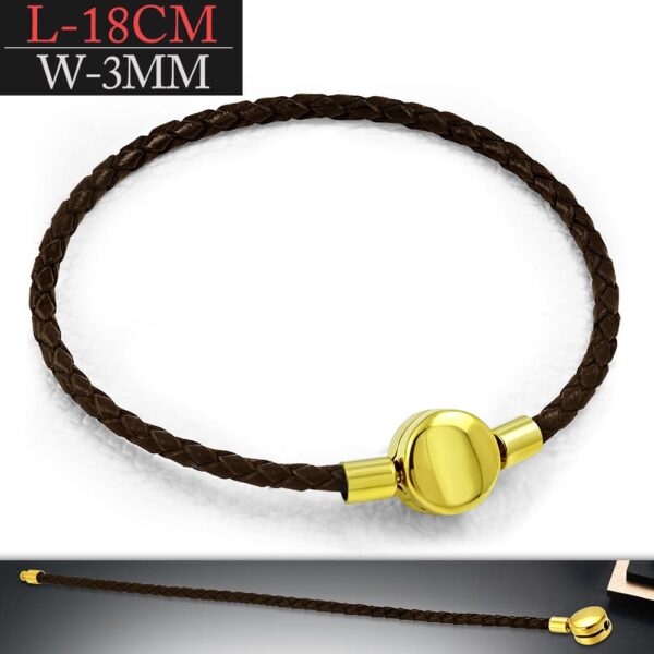 Kirima bőr karkötő kapoccsal