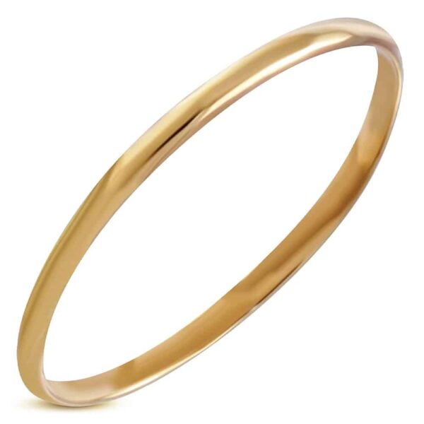 Vékony nemesacél gyűrű arany színben