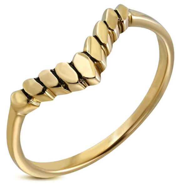 Golden Princess arany színű nemesacél gyűrű