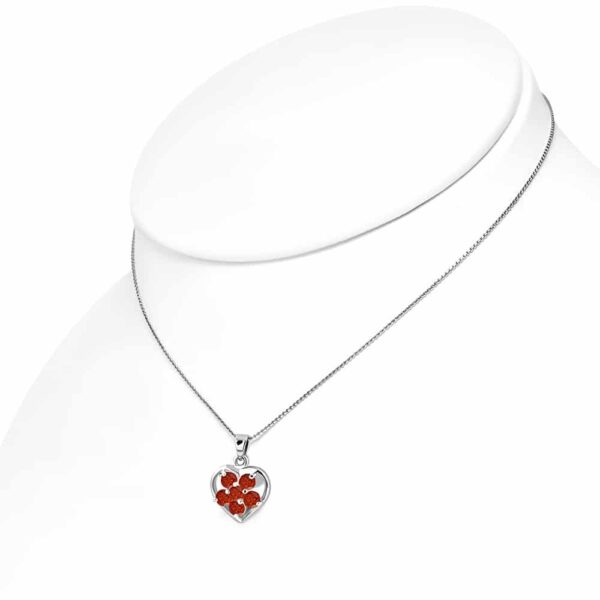 Virág alakú cirkónia kristályos divat nyaklánc