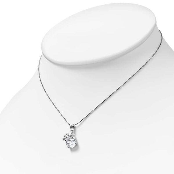 Kerek cirkónia kristályos divat nyaklánc