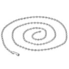 Ezüst színű, ovális szemű katonai nemesacél nyaklánc