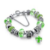 Pandora stílusú kristályos karkötő