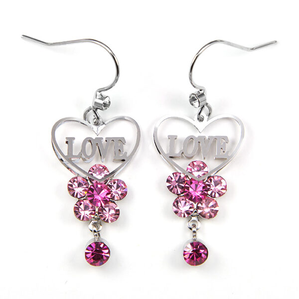 Swarovski kristályos fülbevaló