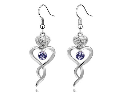 Swarovski kristályos fülbevaló