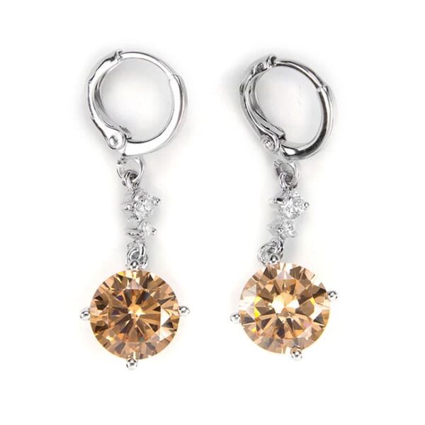 3,5 karátos szimulált gyémánt fülbevaló ajándék díszdobozban – Galaxy Borostyán