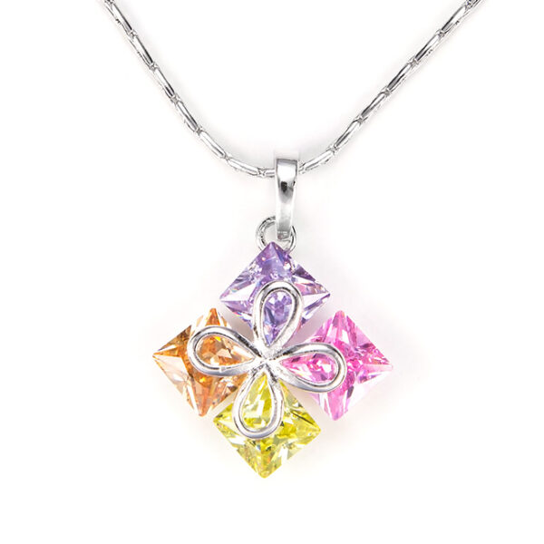 2 Karátos Szimulált Topáz Medál és Nyaklánc ajándék díszdobozban - Alleena