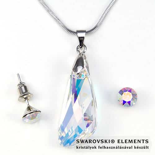 Swarovski kristályos szett - Szárny 27 mm, Crystal AB