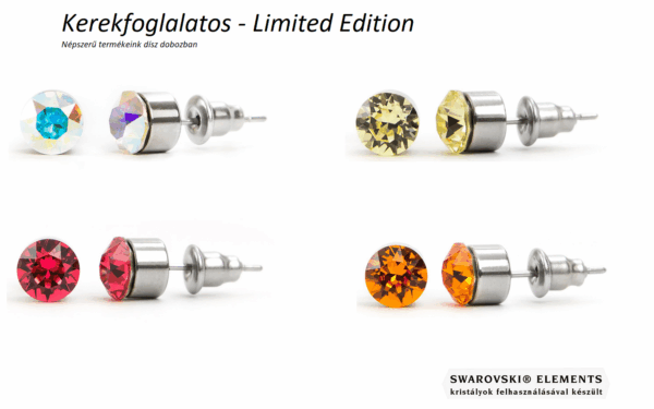 Swarovski kristályos ékszerszett - Lóhere Silver Night