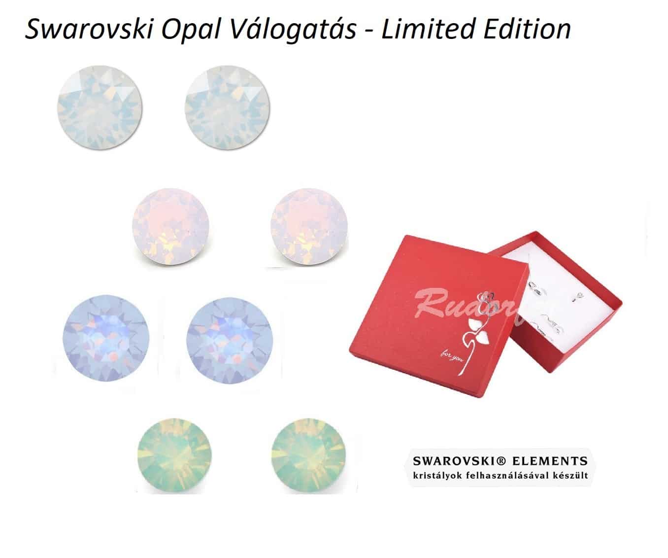 Swarovski kristályos ékszerszett - Lóhere Silver Night