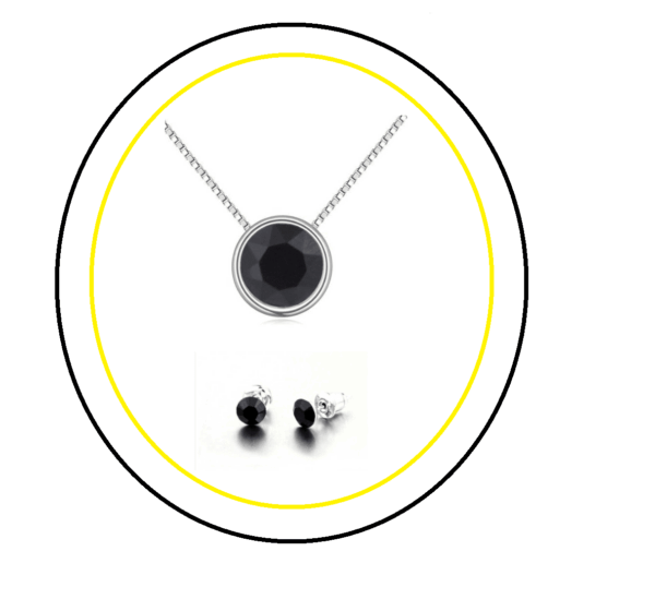 Swarovski kristályos ékszerszett - Lóhere Silver Night