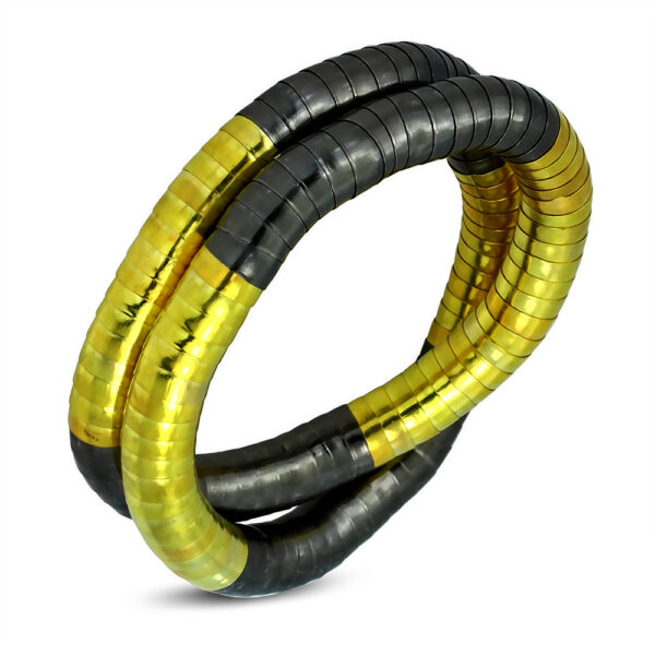 Arany - barna színű, formázható divatos karkötő 