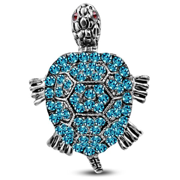 Állítható, teknős formájú gyűrű cirkónia kristállyal