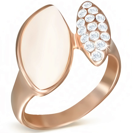 images Arany színű divat gyűrű cirkónia kristállyal