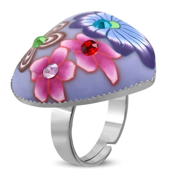 Heart  - cirkónia kőves nemesacél gyűrű