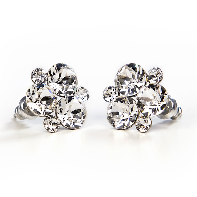 images SWAROVSKI® kristályos nemesacél fülbevaló - Crystal - Image 1