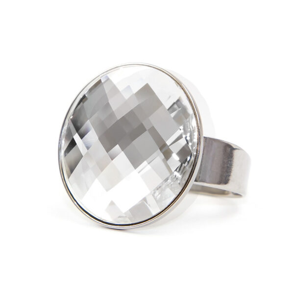 Moon Swarovski® kristályos nemesacél gyűrű - Crystal