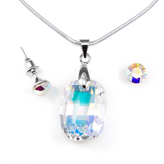 Swarovski kristályos ékszerszett