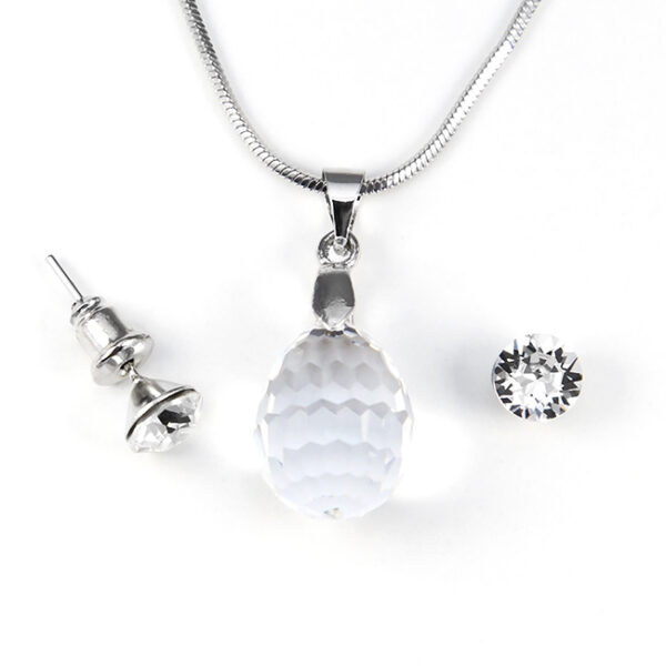 Swarovski® kristályos ékszerszett - Bogyó 15 mm, Crystal + díszdoboz