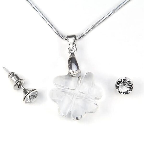 Swarovski kristályos ékszerszett - Lóhere 19 mm, Crystal