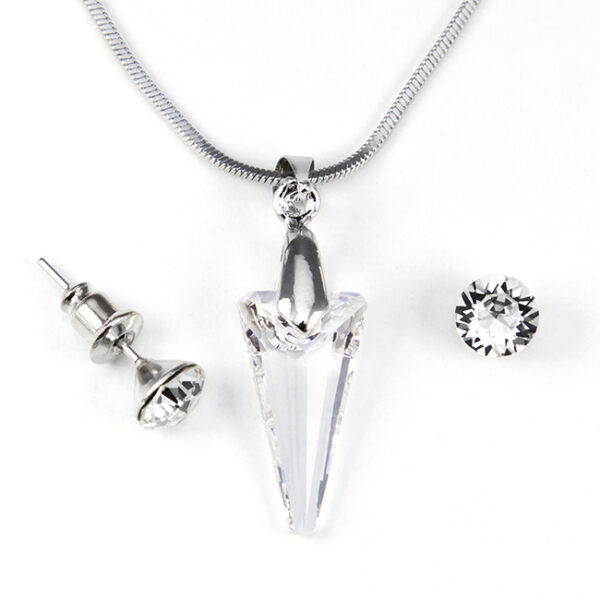 Swarovski kristályos szett - Piramid 18 mm, Crystal