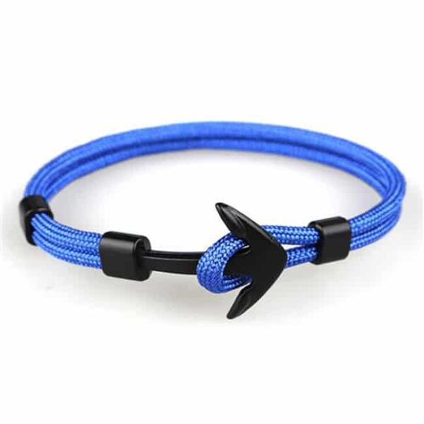 Kék színű horgonyos karkötő