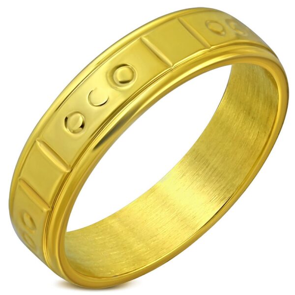Gladiator - Arany színű nemesacél gyűrű ékszer