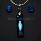 Swarovski ékszerszett | Bermuda Blue hasáb