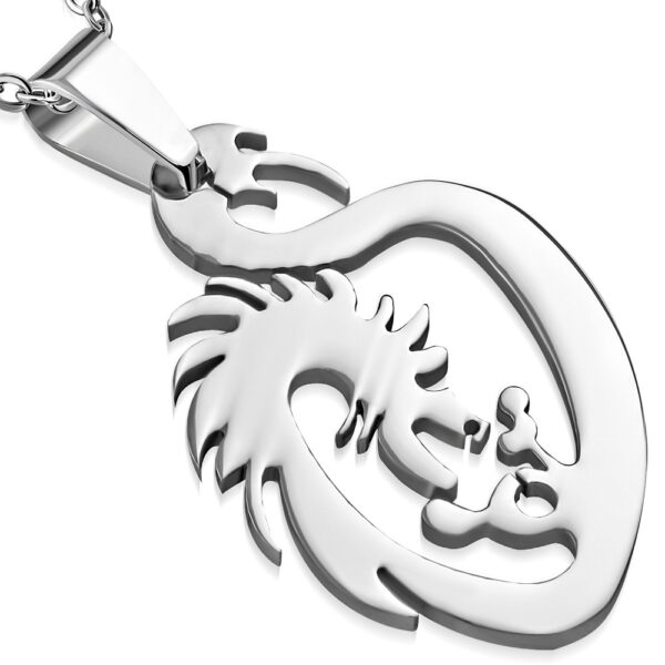 Sárkány alakú nemescél medál