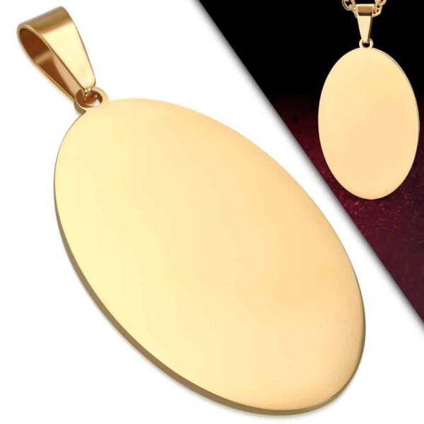 Rose gold gravírozható nemescél medál