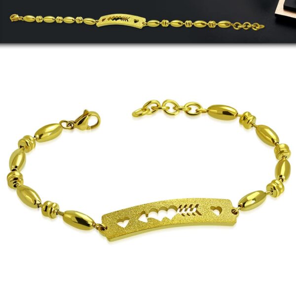 Alesund - Arany  színű nemesacél karlánc