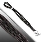 Több szálas barna bőr karkötő