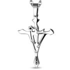 Ezüst színű, Ikrek horoszkóp nemesacél medál, cirkónia kristállyal