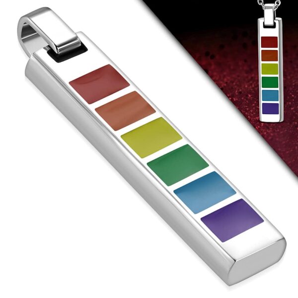 Ezüst és fekete színű, Yin-Yang mintás nemesacél  medál